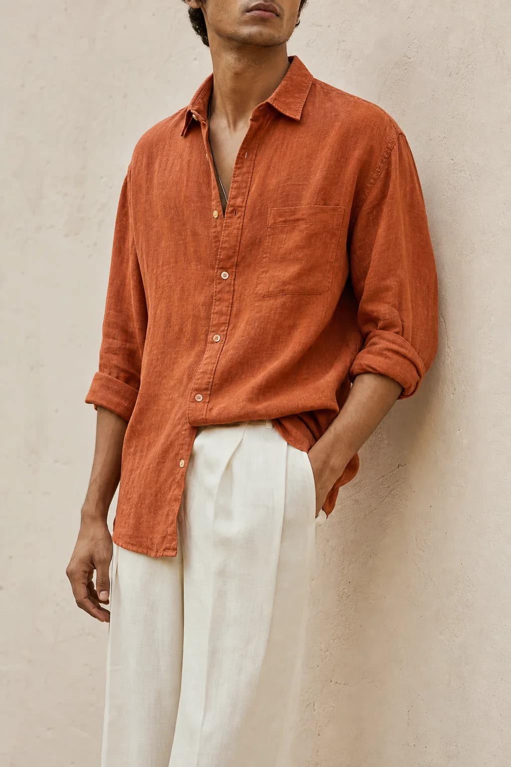 ACES Rust Linen Shirt